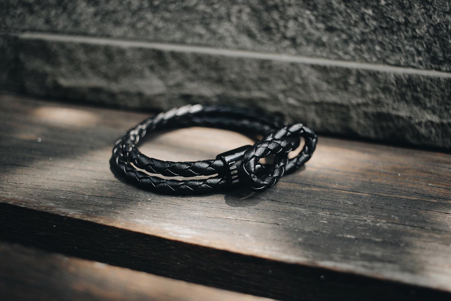 1-Black Dagger-3 Gelang Pria Gelang Kulit Gelang