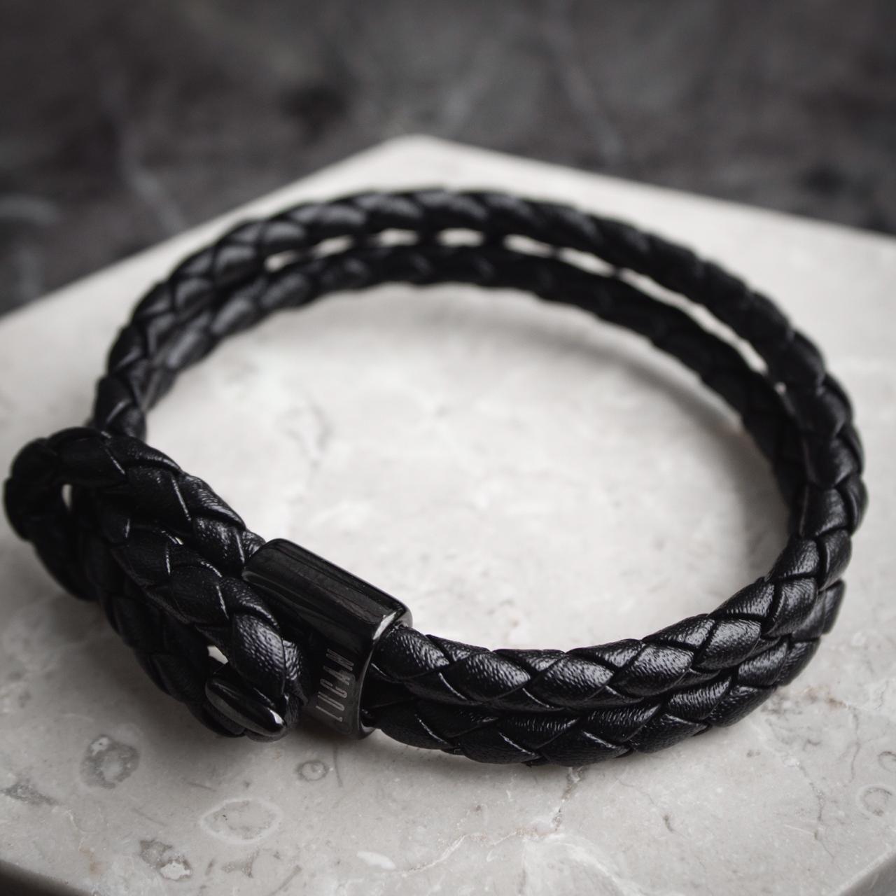 1-Black Dagger-5 Gelang Pria Gelang Kulit Gelang