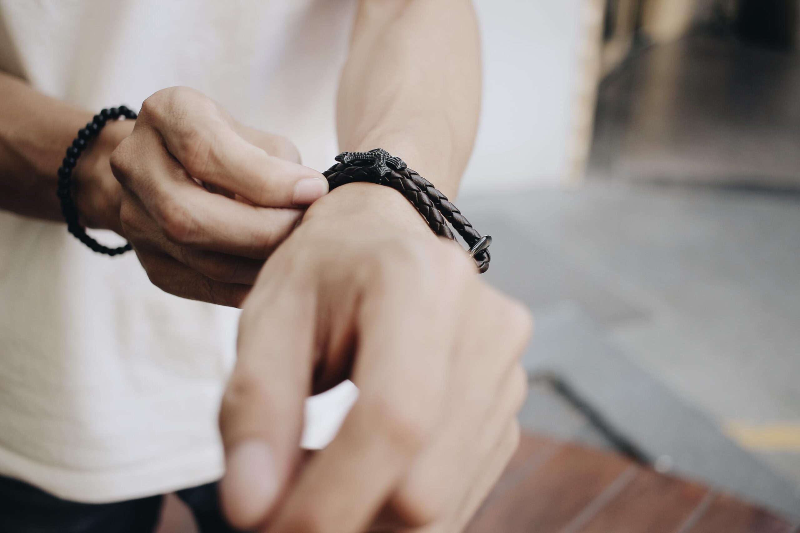 21-Brown Smash-5 Gelang Pria Gelang Kulit Gelang