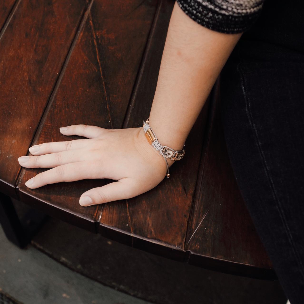 42-Gold Oblien-1 Gelang Pria Gelang Kulit Gelang